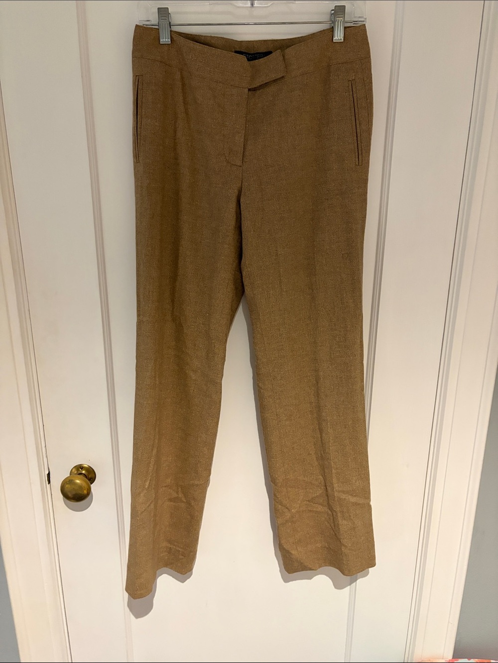 Etcetera Size 4 Light Brown Wool Trousers